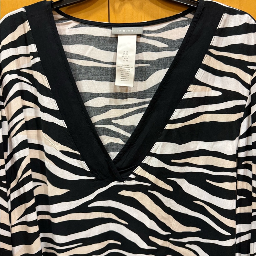 La Blanca Zebra Swim Cover Up - Picture 4 of 9